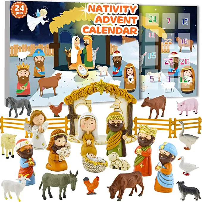 Nativity Scene Advent Calendar Set