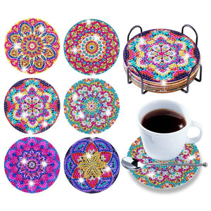 🌸Diamond Crafts Coasters Diamond Painting Coasters (Mandala)