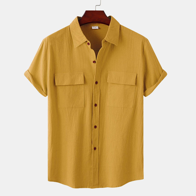 Men's Linen Short Sleeve Shirt
