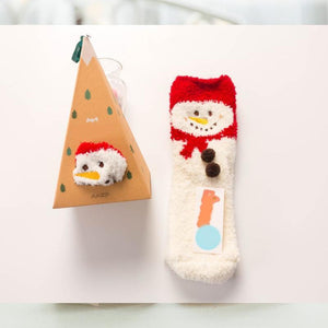 Christmas-themed Coral Fleece Soft Warm Socks