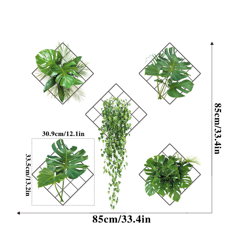 3D Green Plant Wall Sticker