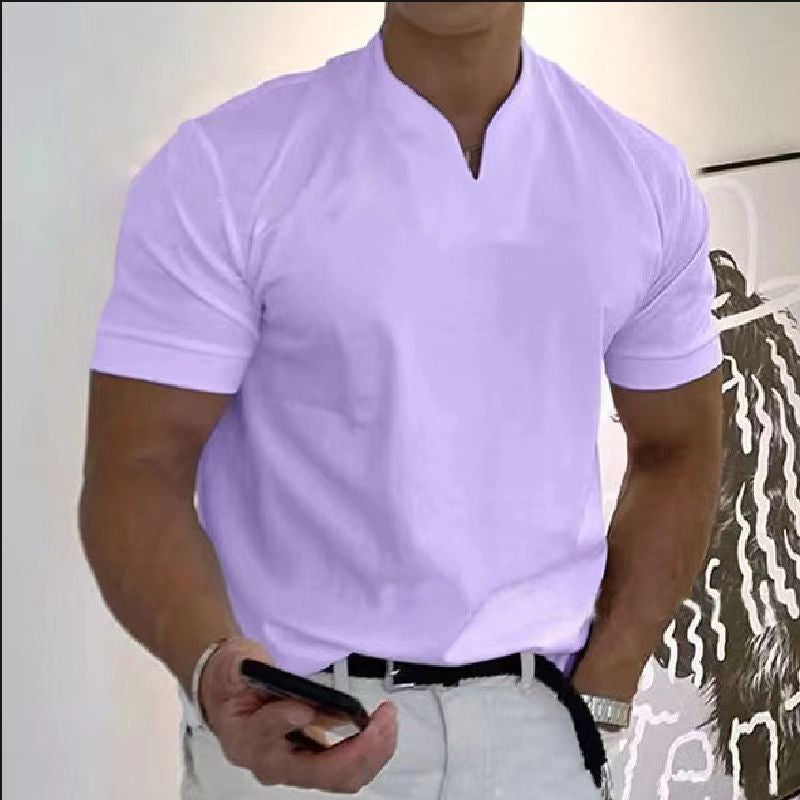Short-sleeved V-neck Athletic T-shirt – arichbox