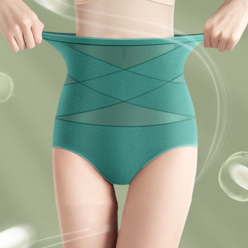 Silk High Waist Crossover Body Shaping Panties