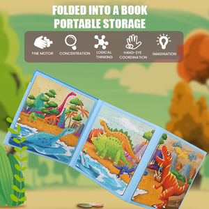 3-in-1 Magnetic Jigsaw Puzzle Book