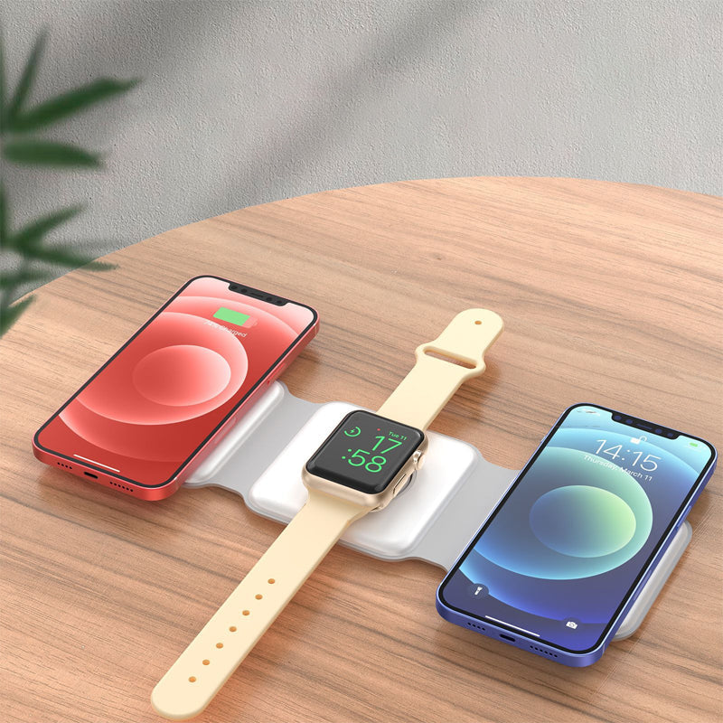 Portable 3-in-1 Wireless Charger