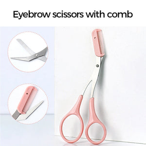 Eyebrow Trimmer Set🌙Eyebrow Scissors With Comb✂️