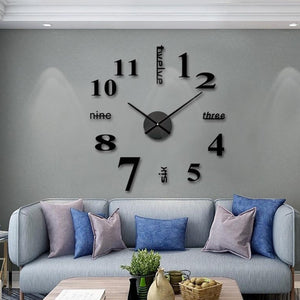 Modern DIY Punch-Free Wall Clock