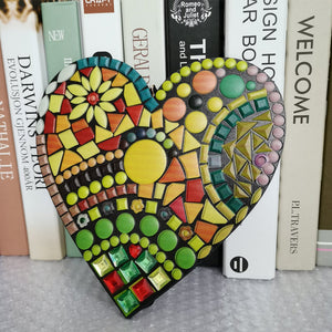 Large Garden Mosaic Heart Decoration