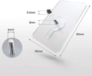 Self Adhesive Nails Wall Mount Non-Trace Screw Hook Stickers