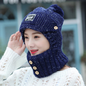 Knitted Hat with Ear Protectors