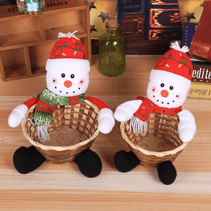 Christmas Candy Woven Basket