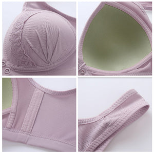 Front Button Breathable Skin-Friendly Bra
