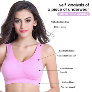 Wireless and breathable bras