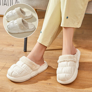 Autumn Winter Warm Removable Cotton Slippers