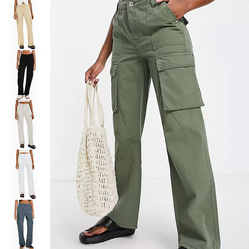 Adjustable Women's Straight Fit Cargo Pants