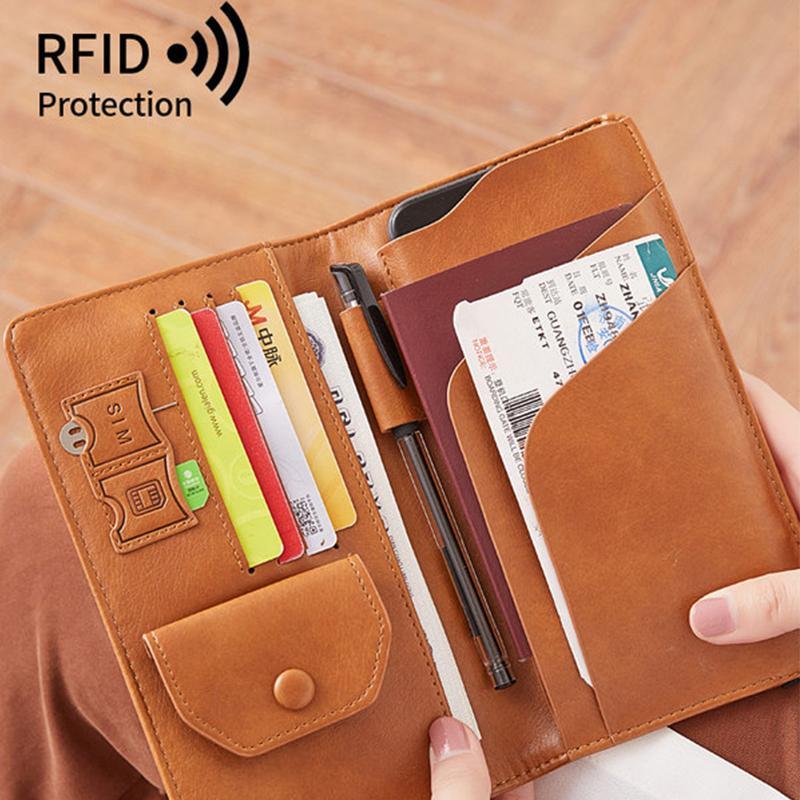 RFID Blocking Leather Card Wallet