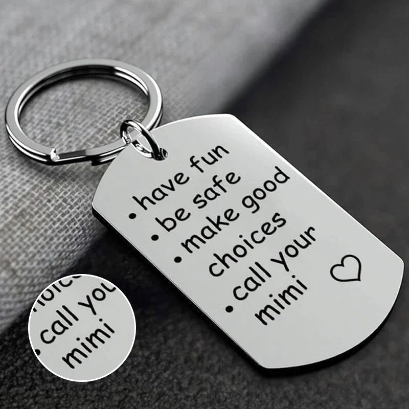 Reminder to Do Things Stainless Steel Keychain