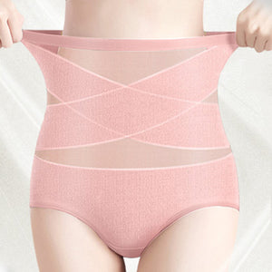 Silk High Waist Crossover Body Shaping Panties